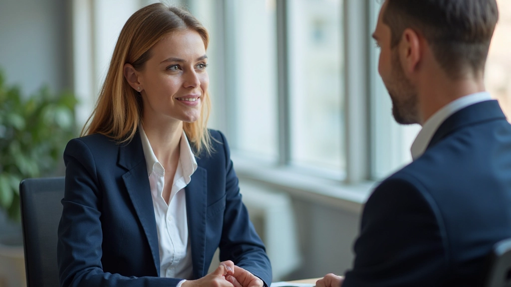 Профессиональное интервью с работодателем в офисной обстановке